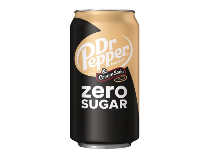 Americatessen - Dr Pepper Zero Cream Soda. Case size: 24 x 355ml